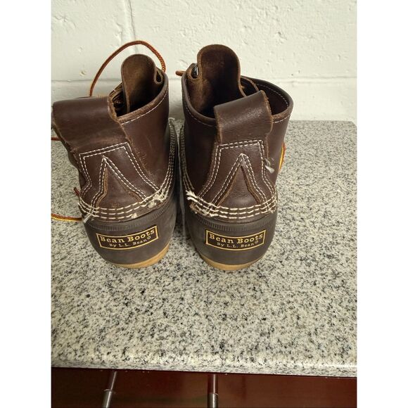 L.L.Bean Bean Boots Brown Leather Duck Boots Men’s Size 10 Hiking Rain Outdoor U